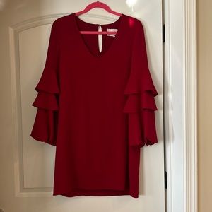red shift dress